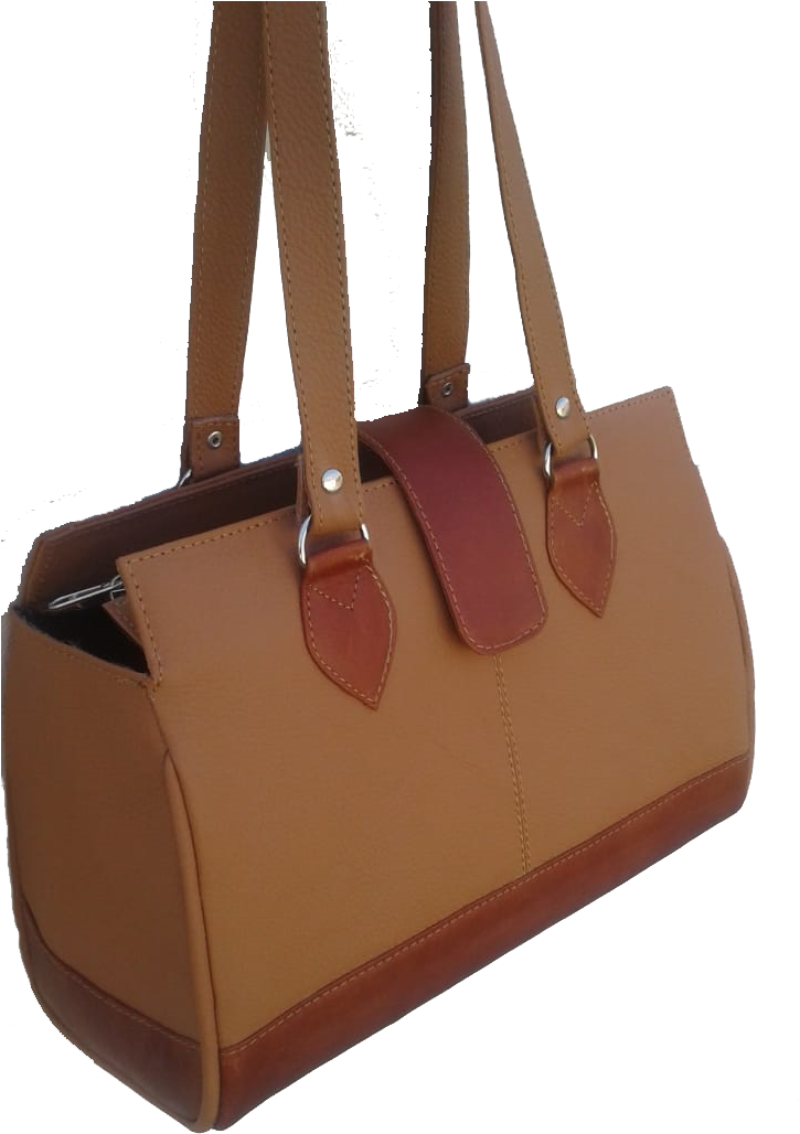 Ladies Leather Handbag - Shoulder Bag (768x1058), Png Download