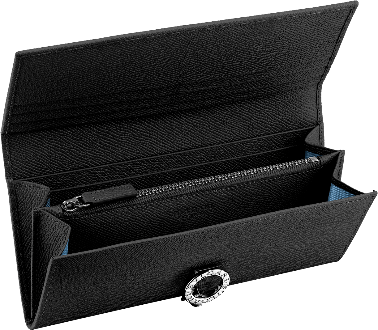 Bvlgari Bvlgari Wallet Wallet Calf Leather Black - Bvlgari Women Wallet (1800x1405), Png Download