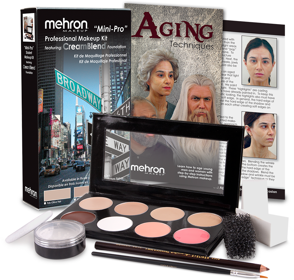 Mini-pro Professional Makeup Kit - Mehron Mini Pro Makeup Kit (1000x1002), Png Download