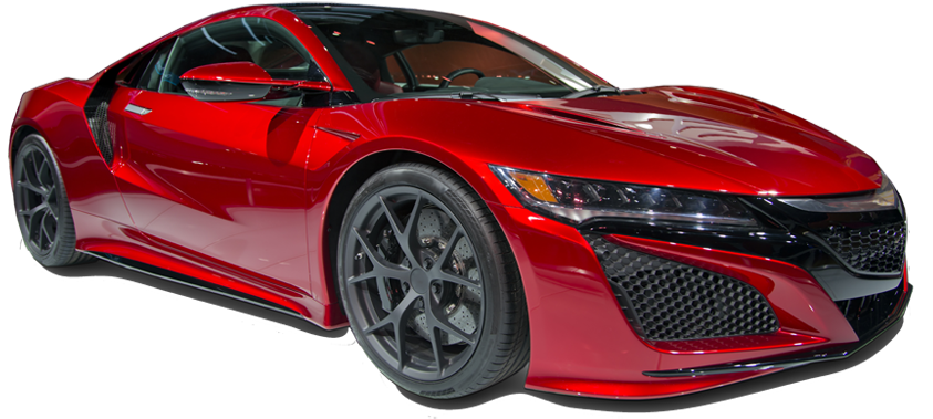 Automotive - Metalized Red Car (878x400), Png Download