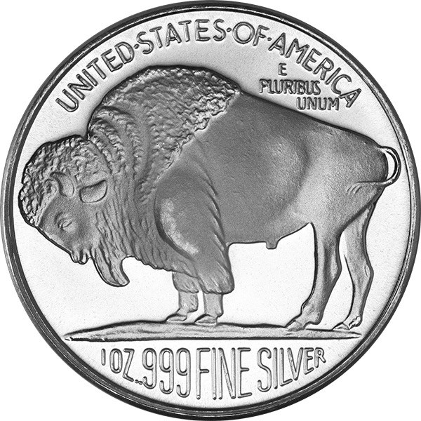 1 Oz Silver Rounds American Buffalo Design - Bauan Technical High School Logo (600x600), Png Download