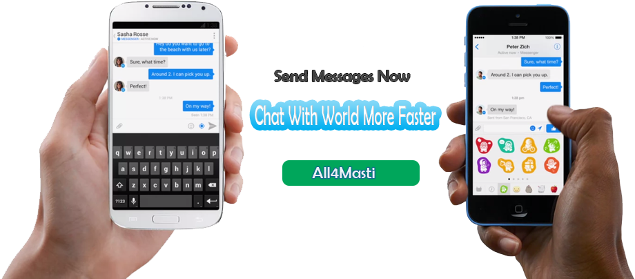 Whatsapp Chat Room Free Online For Live Chat - Facebook Messenger Smartphone (970x451), Png Download