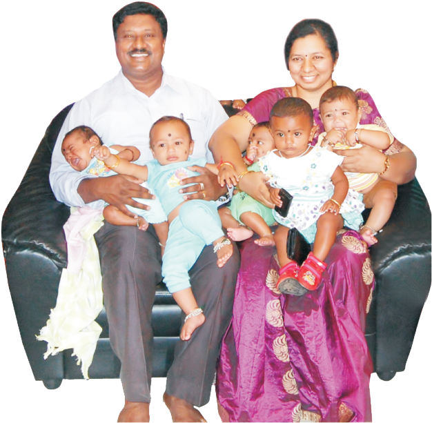 Deepam Test Tube Centre Success - Family (629x623), Png Download