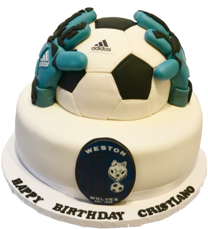 Soccer Keeper Chocolate Cake By Sugar Street Boutique - Football Keeper Cake (600x564), Png Download