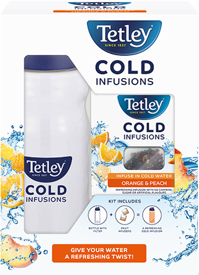 Cold Infusions - Tetley Cold Infusions Bottle (635x570), Png Download