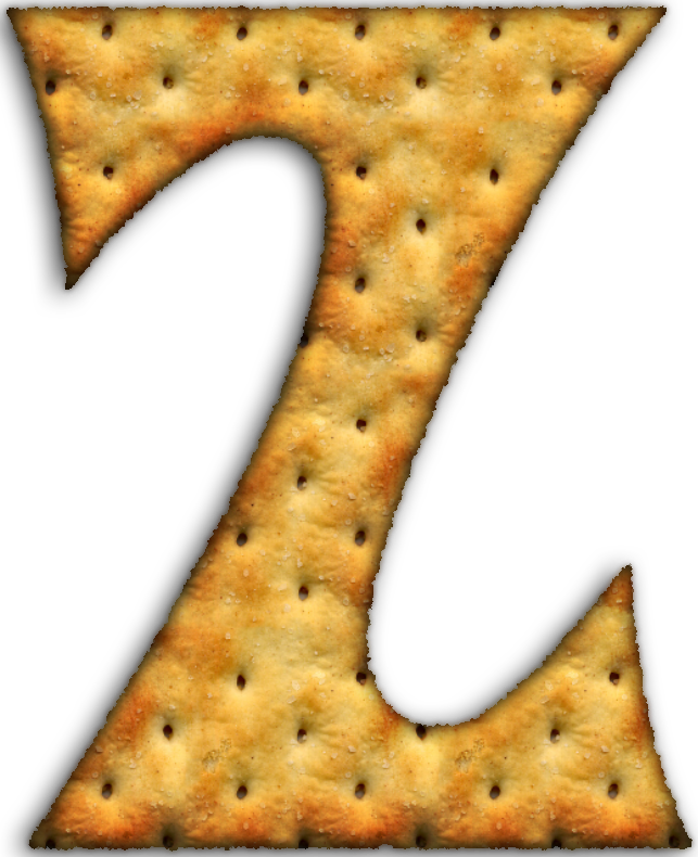 Alfabeto Hecho Con Galletas Saladas - Cracker (643x790), Png Download