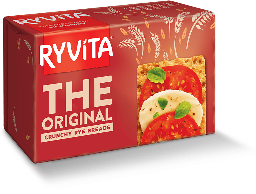 Original Crunchy Rye Breads - Ryvita Biscuits (1000x775), Png Download
