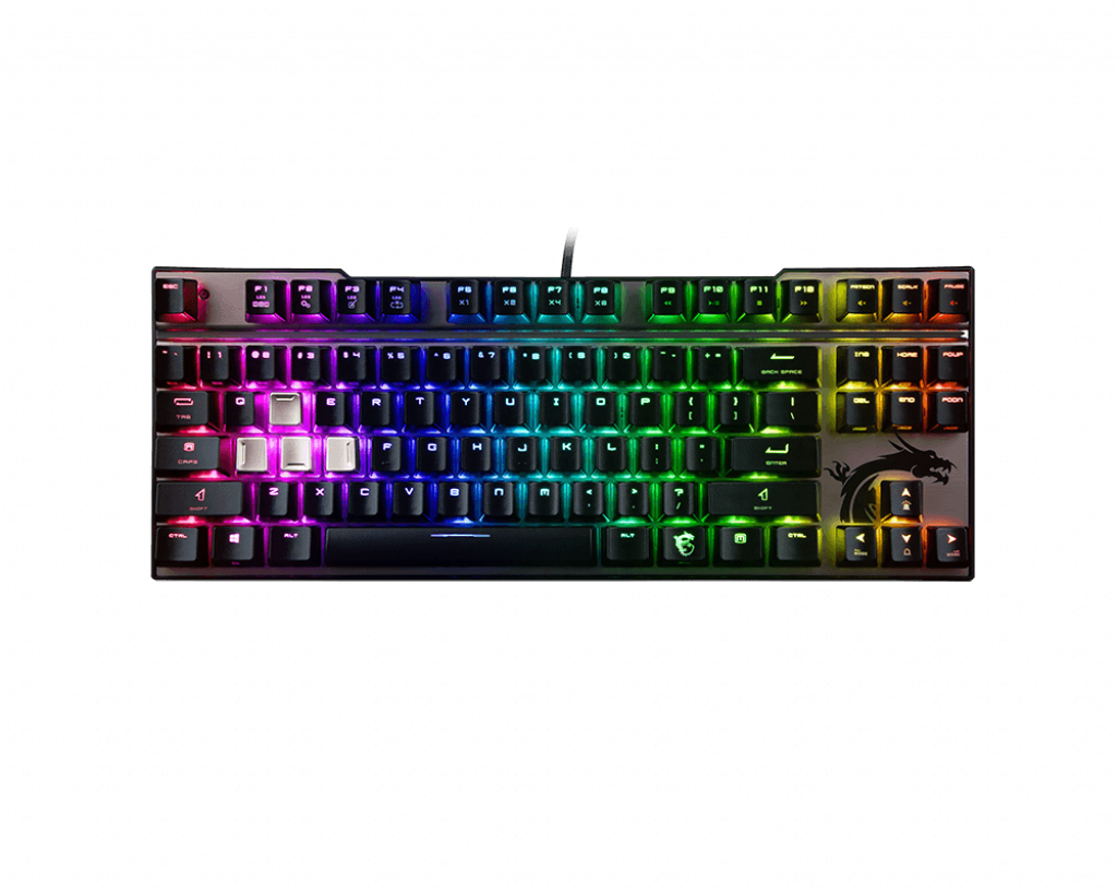 Keyboards Gaming Gear Vigor Gk70 Red - Msi Vigor Gk70 (1024x820), Png Download