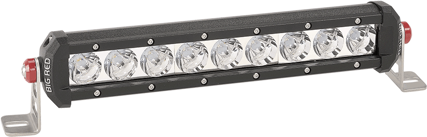 Big Red 12" Single Row Led Light Bar - Light (1000x1000), Png Download