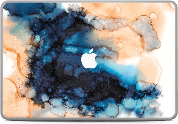 Blue & Orange Color Splash - Art (800x538), Png Download