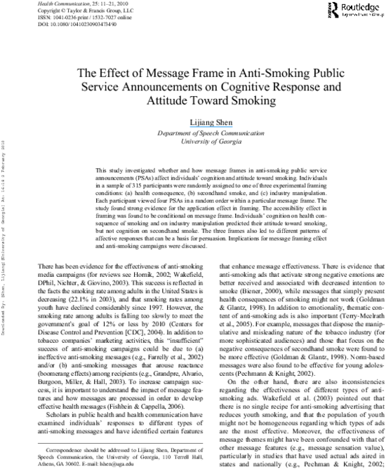 The Effect Of Message Frame In Anti-smoking Public - 1 2 3 Nu (600x776), Png Download