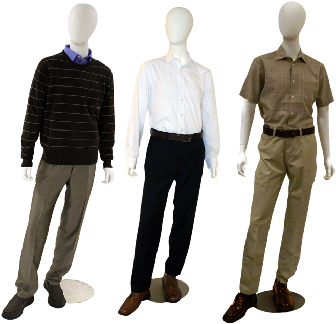 Degrees Of Appropriateness - Male Mannequin With Clothes Png (731x667), Png Download
