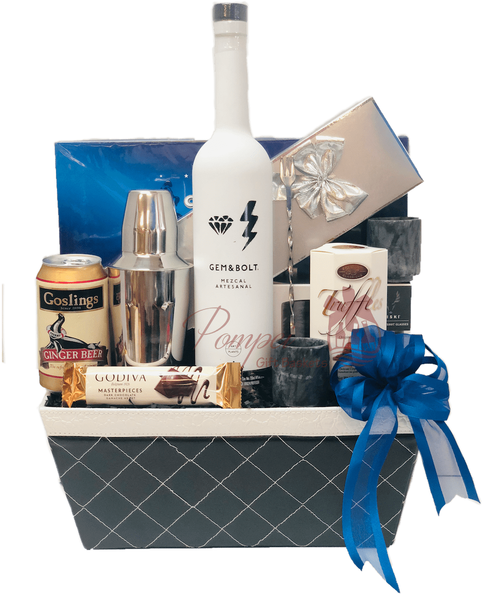 Something Blue Mezcal Gift Basket, Mezcal Gifts, Engraved - Mishloach Manot (1000x1333), Png Download