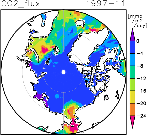 Co2 Flux 1997-11 - Circle (652x604), Png Download