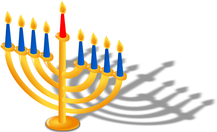 Hanukkah Clipart Transparent Background (800x480), Png Download
