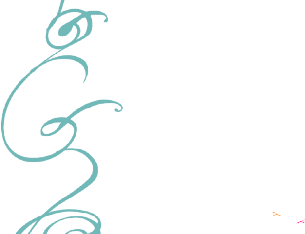 Decorative Border Clipart Side - Swirl Clip Art (640x480), Png Download