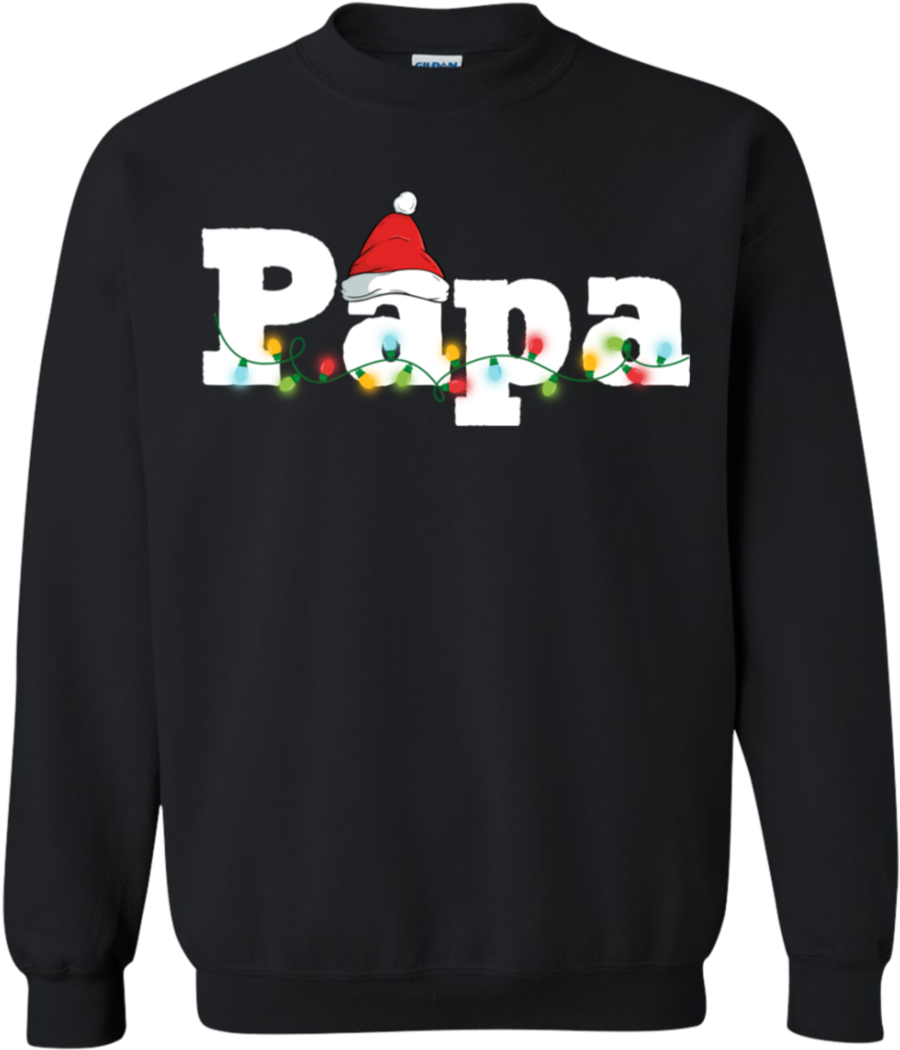 Papa Santa Claus Merry Christmas Xmas Sweatshirt - God Damn Jets Shirt (1060x1060), Png Download