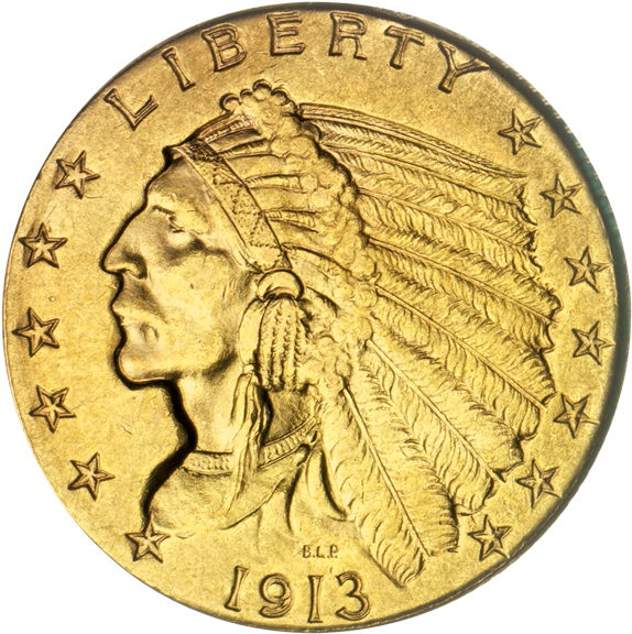 Value Of 1914 Indian Head $2 - Gold Coin Usa (600x605), Png Download