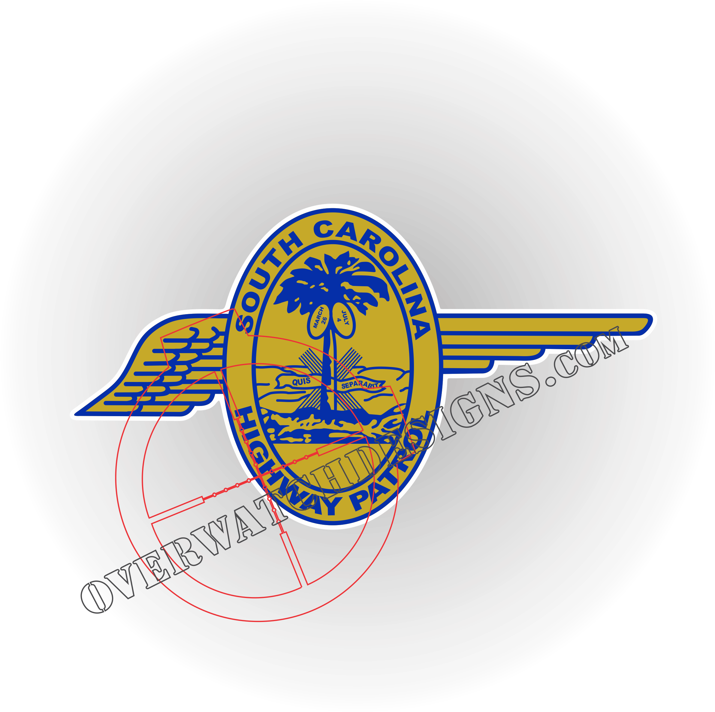 South Carolina Highway Patrol Sticker - South Carolina Highway Patrol Logo (2409x2396), Png Download