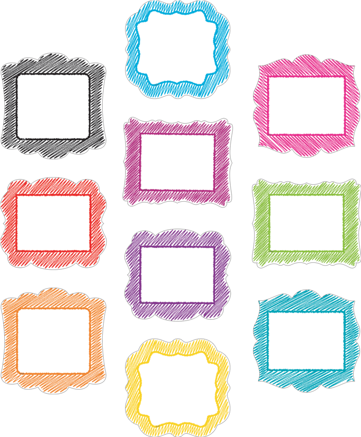 Tcr 2670 Scribble Cutouts - Motif (900x900), Png Download
