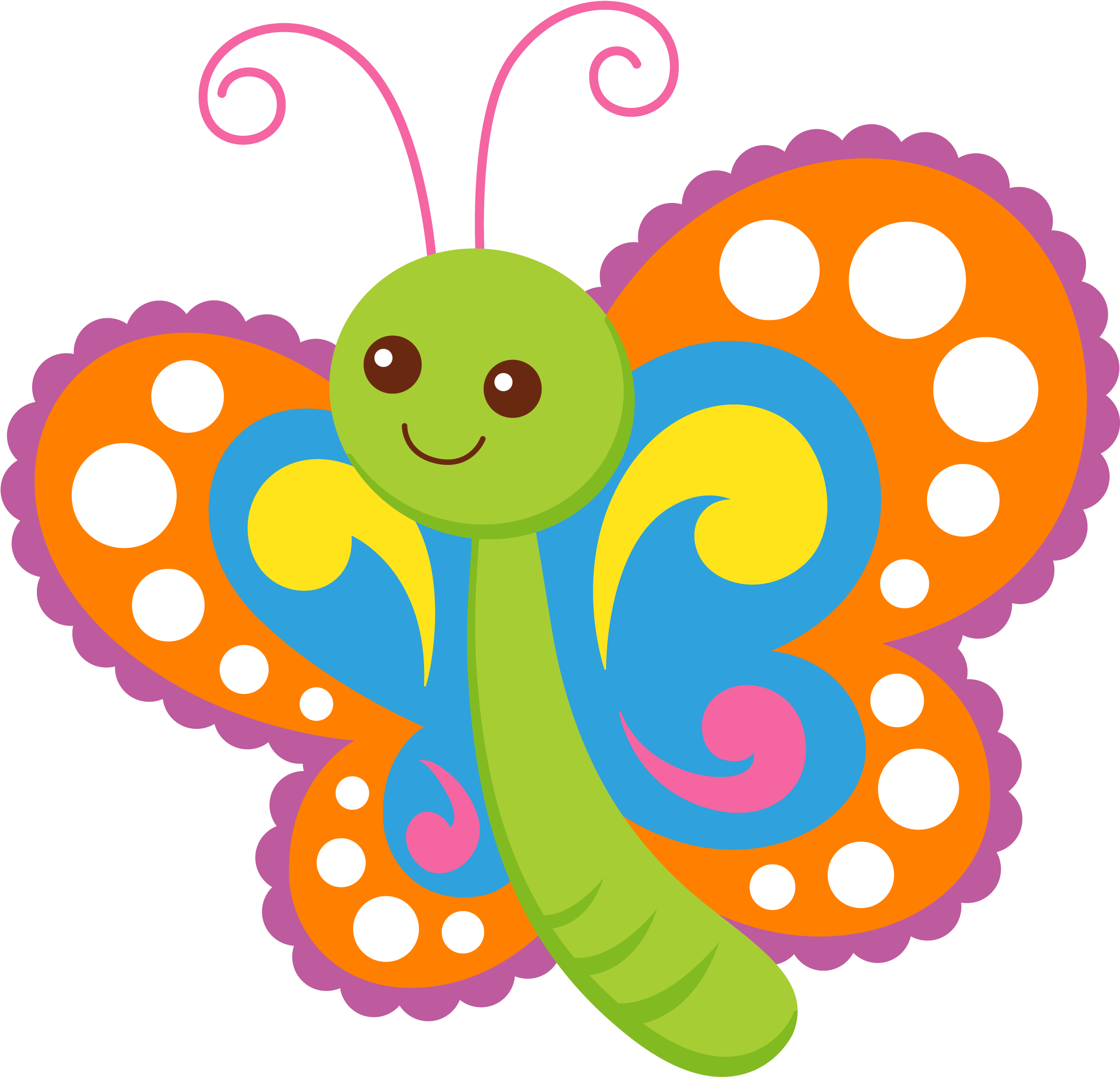 Photo By @daniellemoraesfalcao - Butterfly Clipart For Kids (2418x2301), Png Download