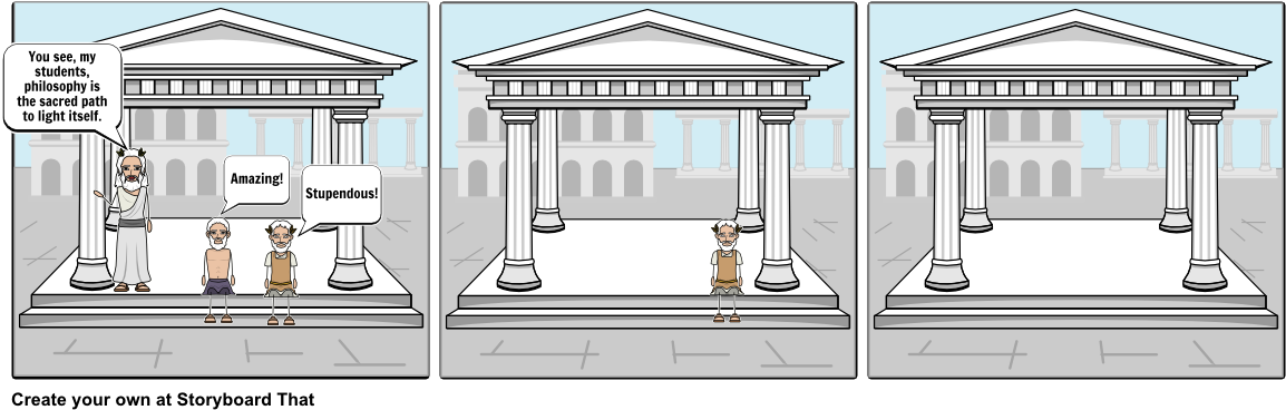 Socrates Clipart Plato - Column (1164x385), Png Download