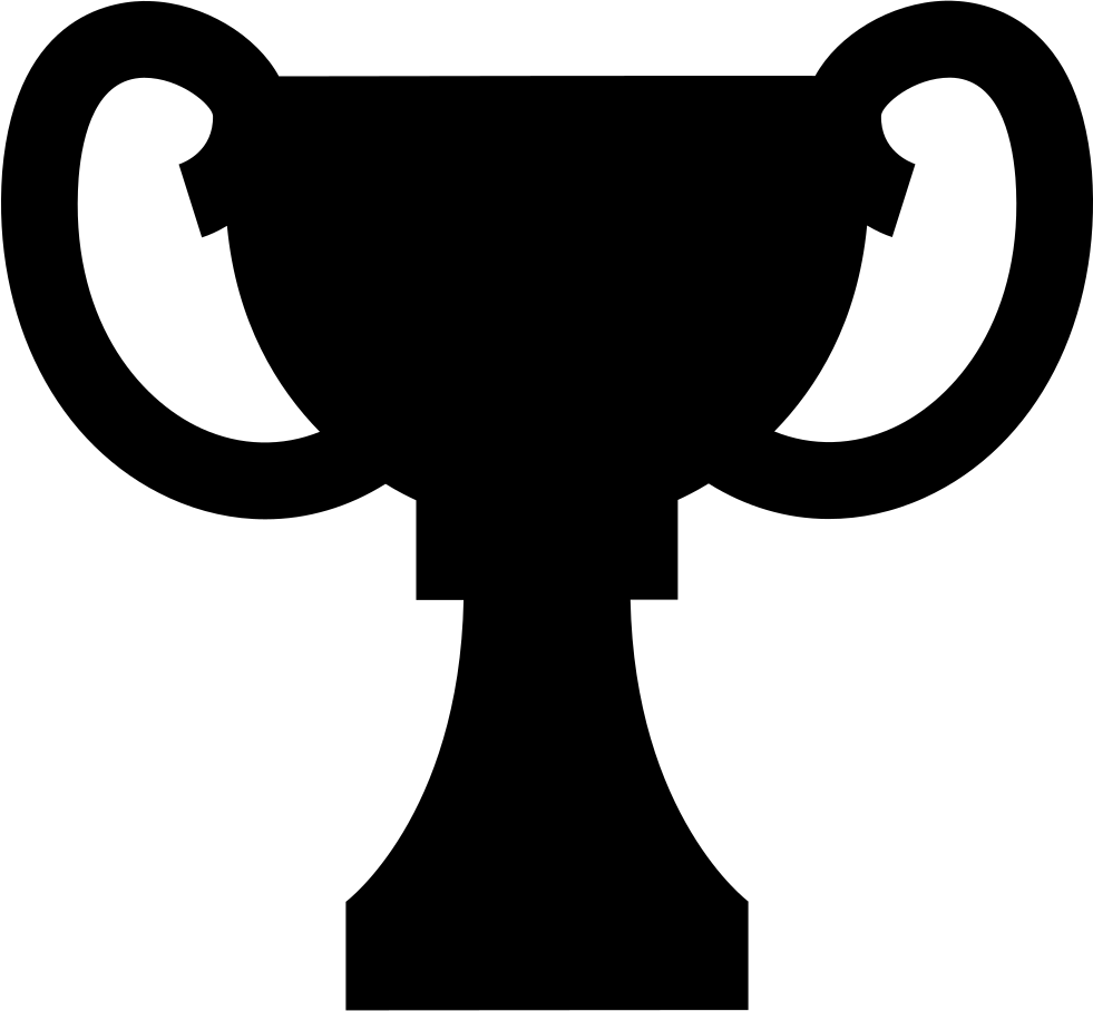 Award Black Shape Of Trophy Cup Comments - Black Award Icon Png (981x908), Png Download