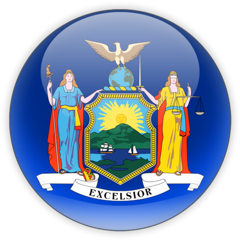 New York State Flag Pdf (640x480), Png Download