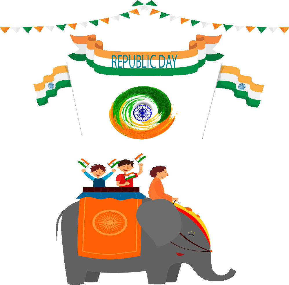 Happy Republic Day Png Image (1000x1000), Png Download