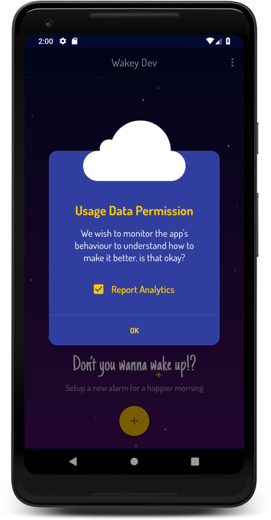 Wakey's Analytics Opt-out Dialog - Iphone (1920x1080), Png Download