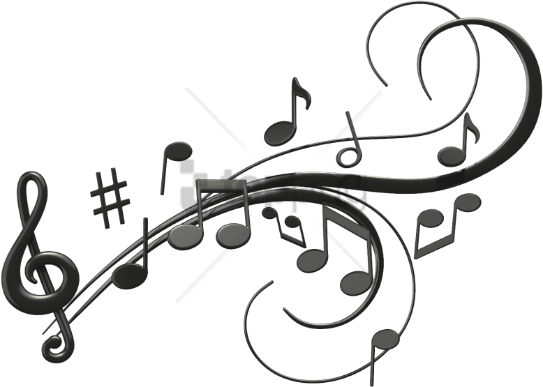 Free Png Download Music Notes Png Clipart Png Images - Music Notes With Transparent Background (850x585), Png Download