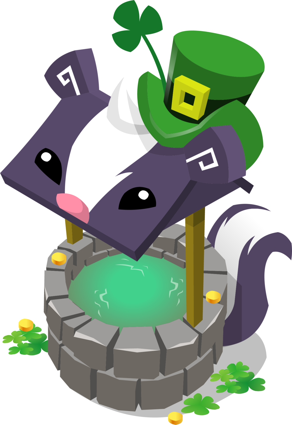 Skunkwell - Cartoon (1000x1456), Png Download