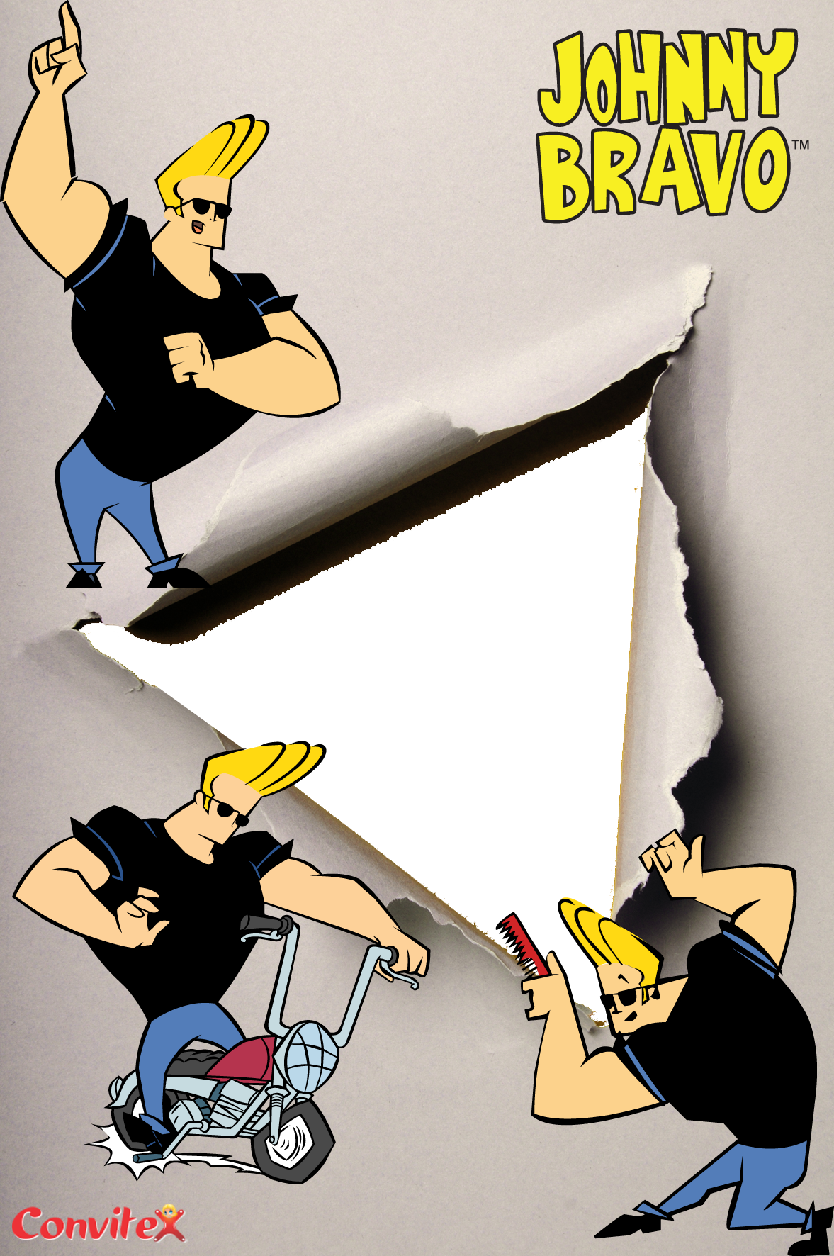 Anúncios - Johnny Bravo (1177x1772), Png Download