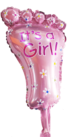 Globo Metalizado Its Girl - Balloon (885x587), Png Download