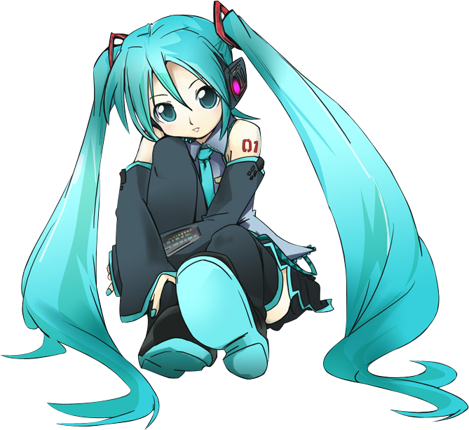 Eyes Aqua Hair Cake Cherry Blossoms Dress Garter Belt - Hatsune Miku (669x613), Png Download