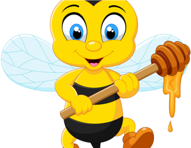 Bee Clipart King - Transparent Honey Bee Cartoon (640x480), Png Download