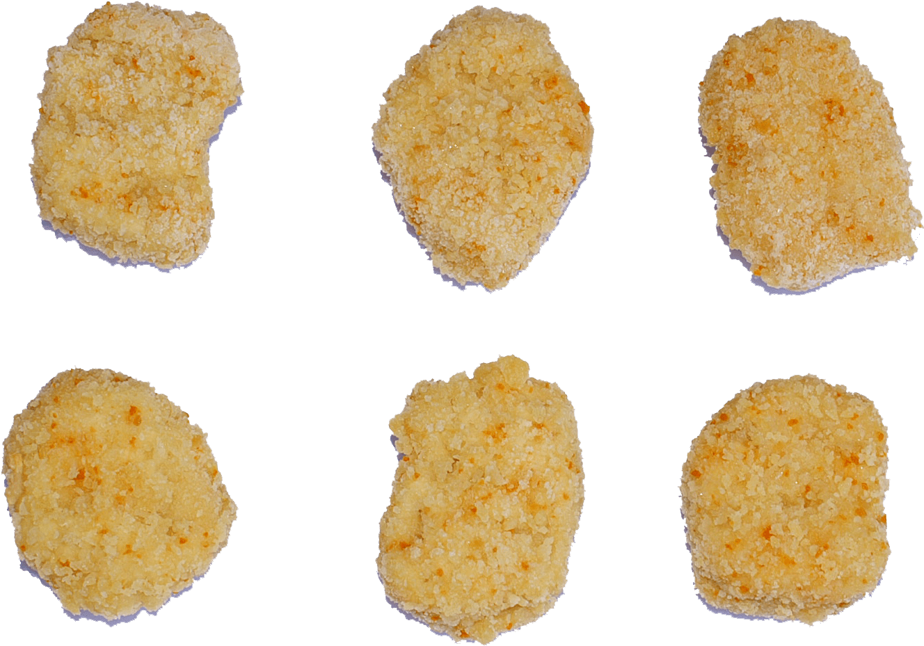 Breaded Chicken Nuggets - Croquette (1390x1082), Png Download