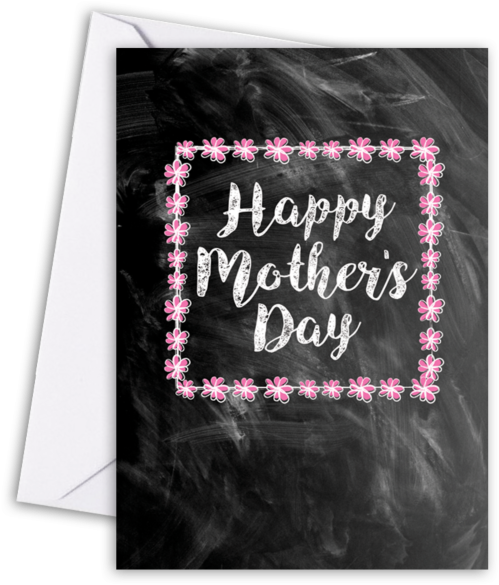 Chalk Happy Mother's Day - Christmas Card (700x700), Png Download