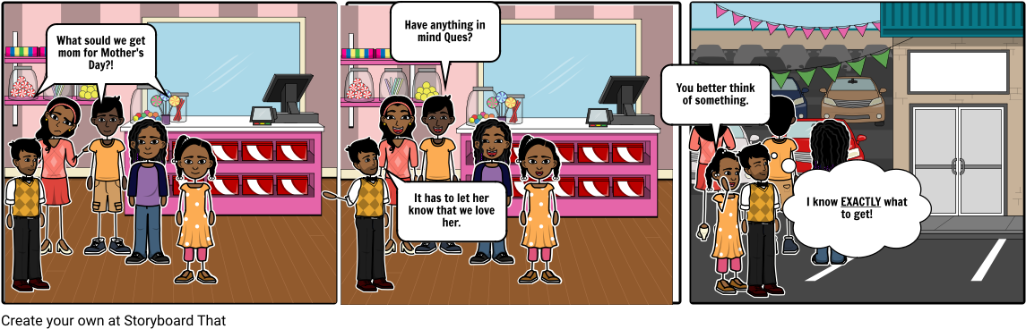 Happy Mother's Day - Cartoon (1164x385), Png Download