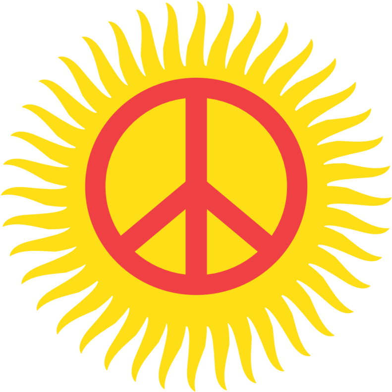 Peace Symbol Png, Download Png Image With Transparent - National Symbols Of Kyrgyzstan (800x800), Png Download