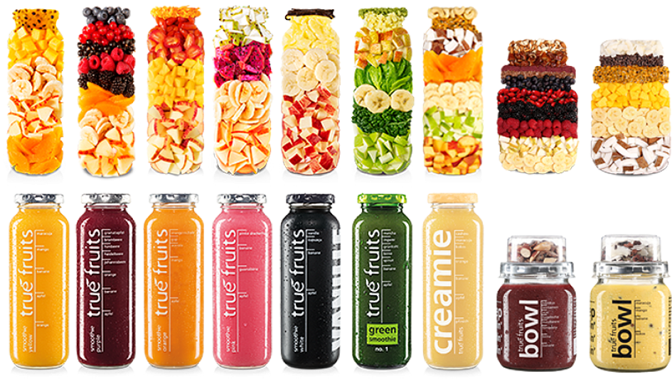 Pure Shots Of All Sortes Of True Fruits Smoothies And - True Fruits Bowl (1024x635), Png Download