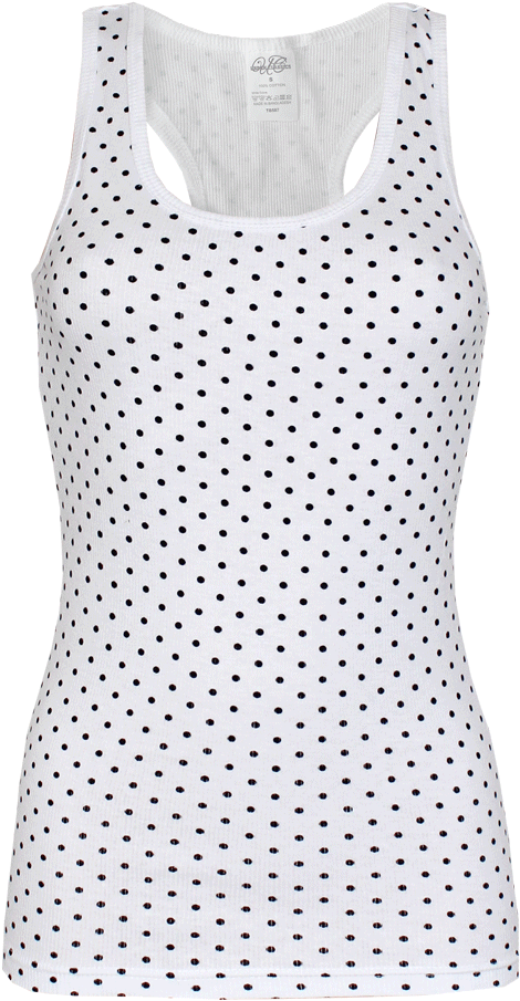 Urban Classics "polka Dot" Girly Tank Top - Shirt (1001x1001), Png Download