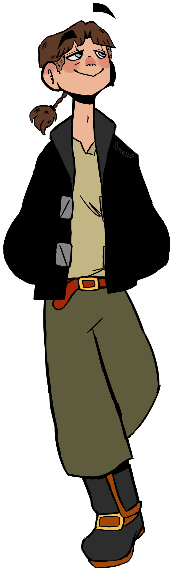Some Art I Did Of Jim Hawkins, Mulan And My Character - Cartoon (1080x1920), Png Download