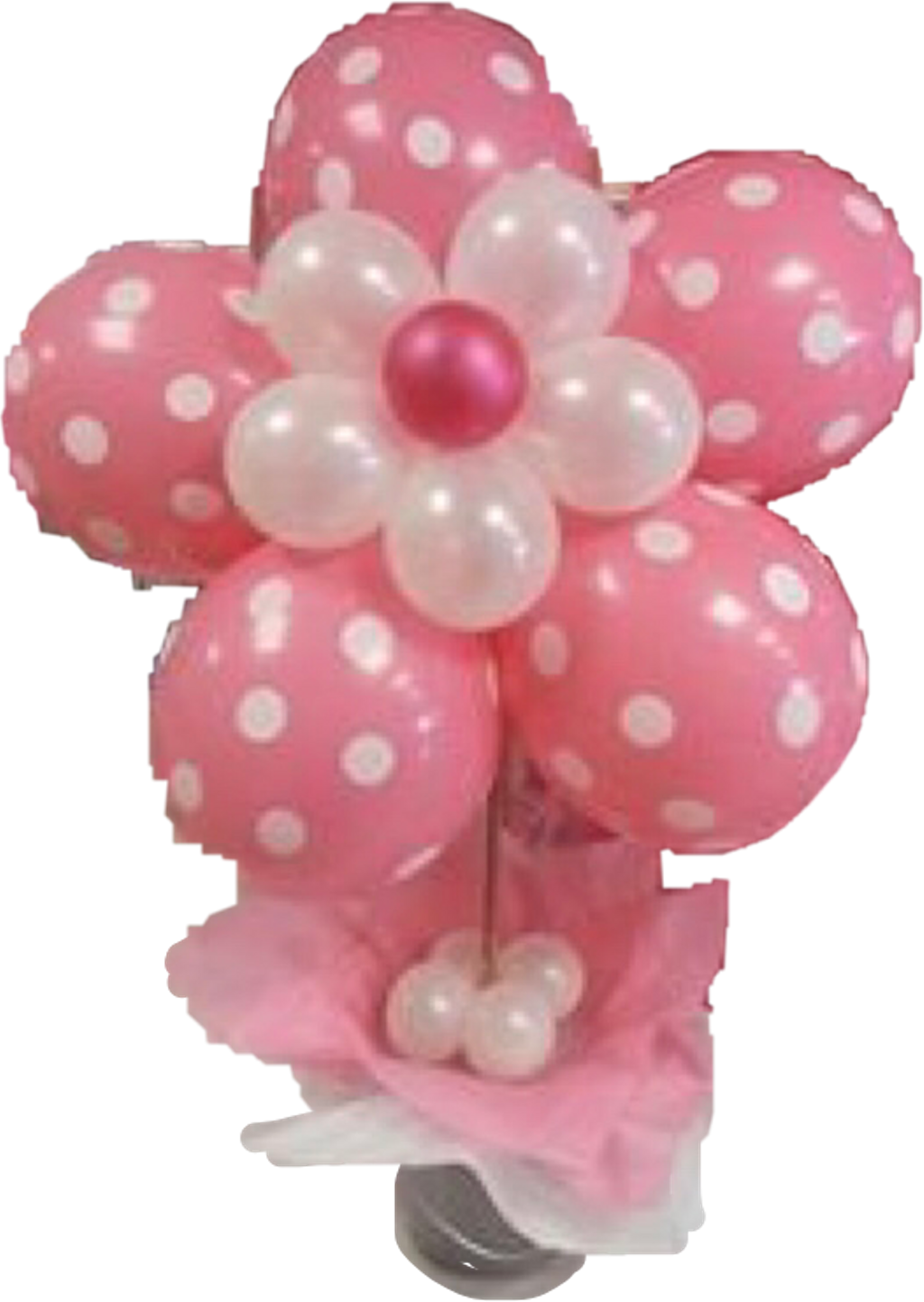 #pink #white #balloons #bouquet #flower #freetoedit (1024x1443), Png Download