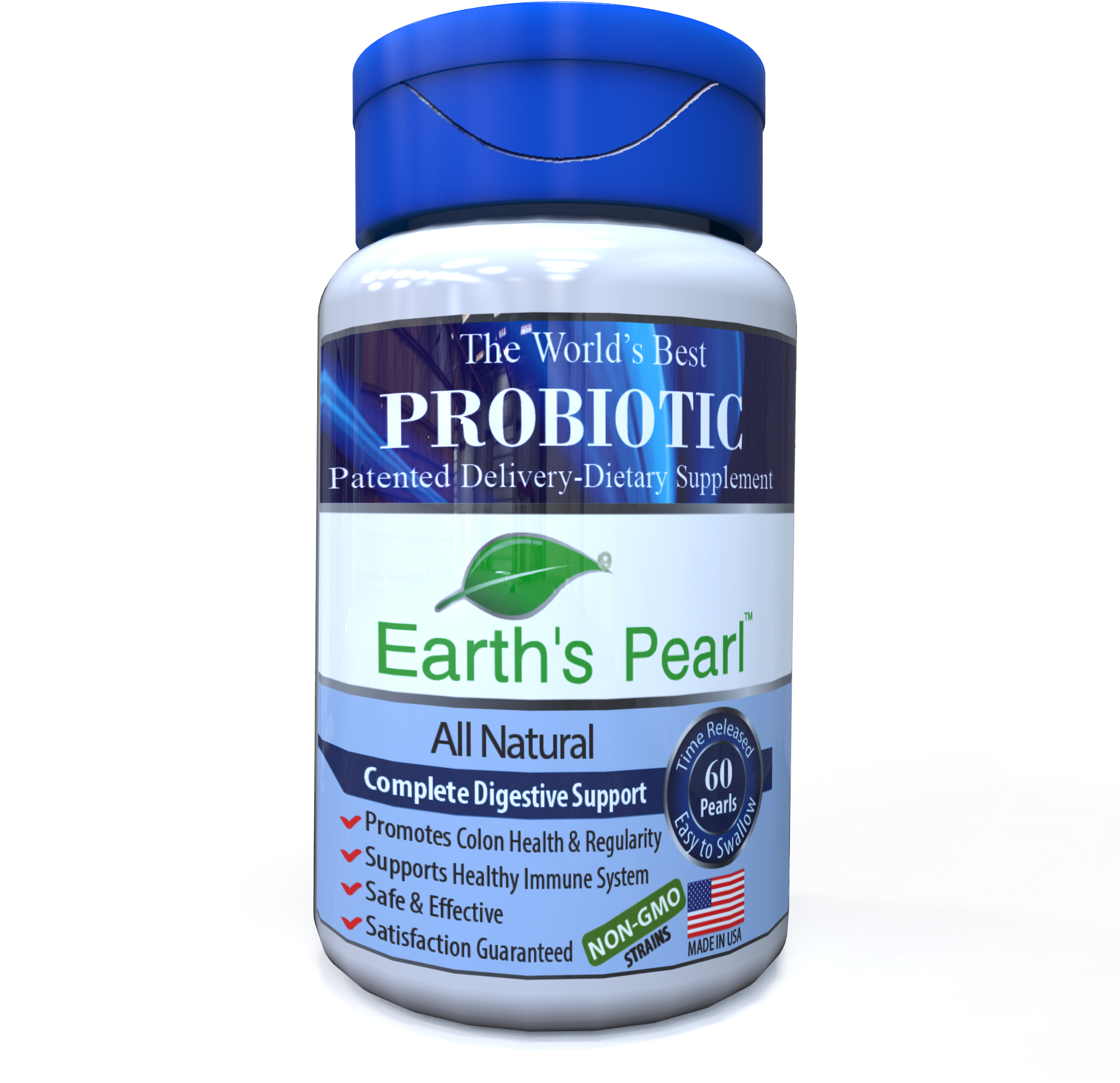 Earth's Pearl Probiotic Prebiotic - Shark (1920x1908), Png Download