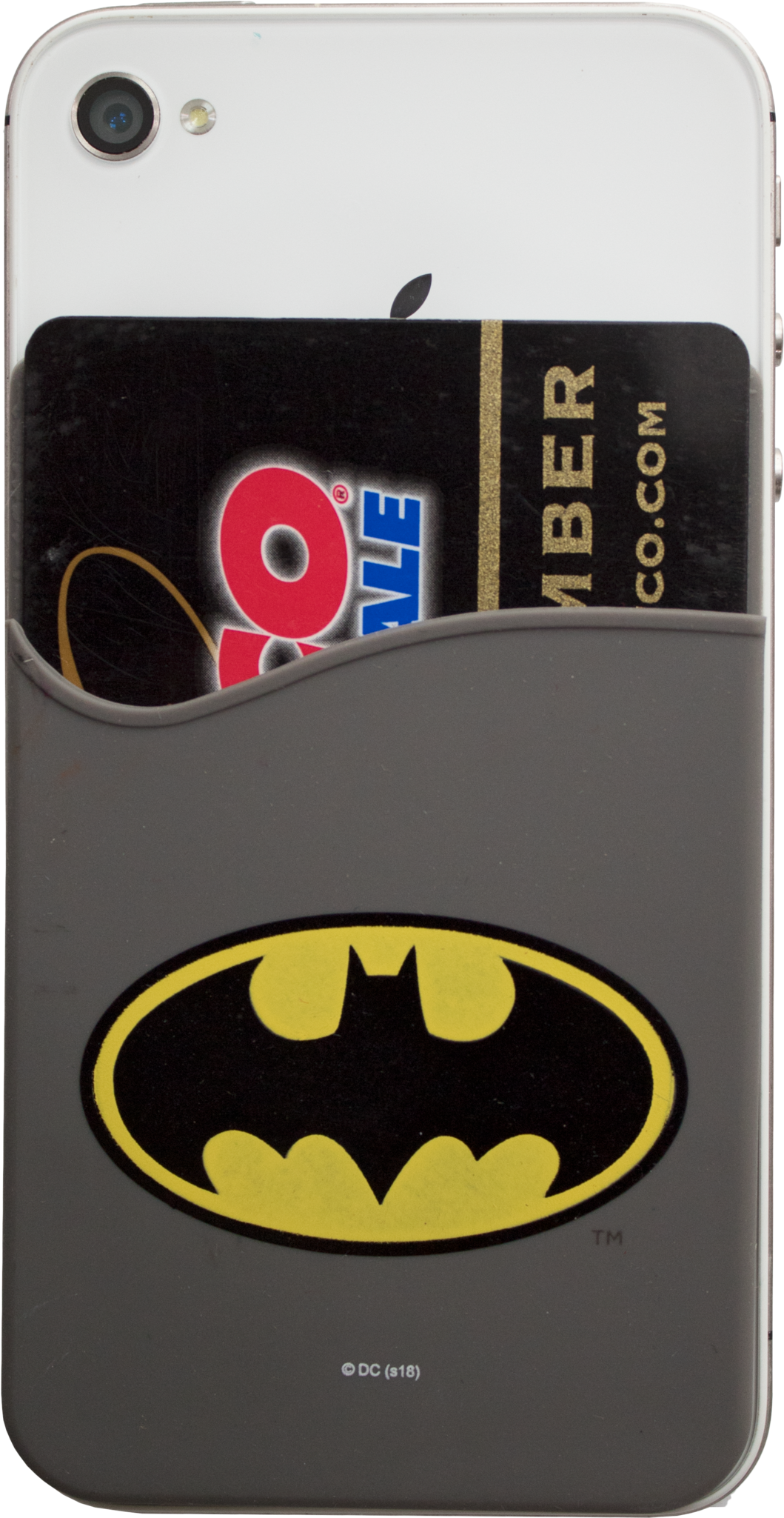 Batman Logo Smartphone Card Holder - Youth: Dc Comics - Batman - Retro Logo Distressed (2048x2048), Png Download