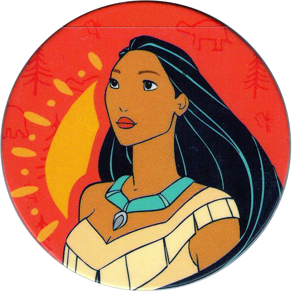 World Pog Federation > C&a > Pocahontas 08-pocahontas - Pocahontas Milk Cap (600x600), Png Download