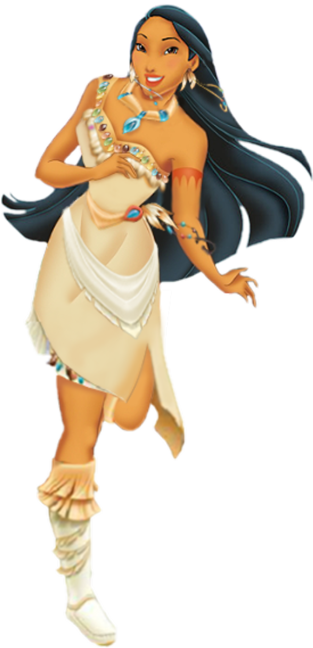 Pocahontas Sticker - Clipart Disney Princess Pocahontas (1024x2121), Png Download