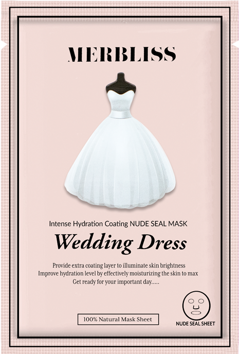 Merbliss Wedding Dress Mask 2 (600x800), Png Download