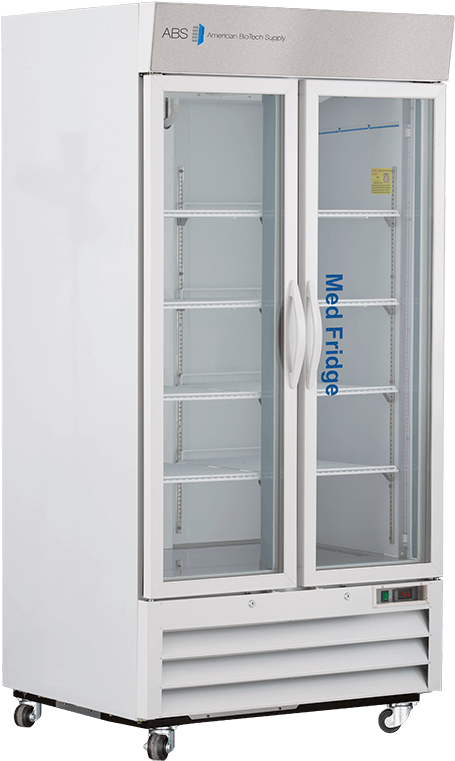 Standard Pharmacy Glass Door Refrigerators - Refrigerator (499x800), Png Download